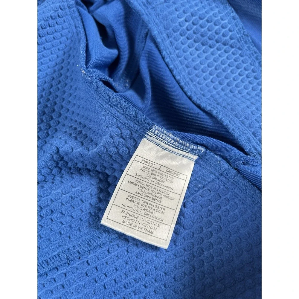 Nike Sphere Pro Royal Blue Full Zip Soft Shell Jacket Womens Sz Lg 12-14 Running